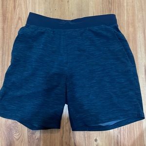 Men’s lululemon THE Short 7in Inseam Size M Heathered Navy